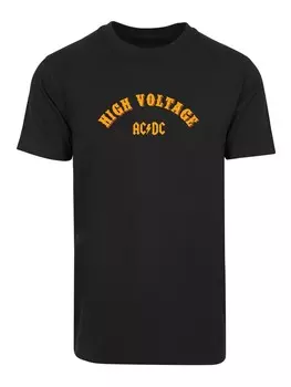 Футболка F4NT4STIC ACDC High Voltage Collegiate, черный