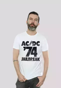 Футболка F4NT4STIC "ACDC Jailbreak 74 для детей и мужчин", принт, белый