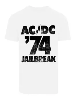 Футболка F4NT4STIC ACDC Jailbreak 74 fr Kinder & Herren, белый
