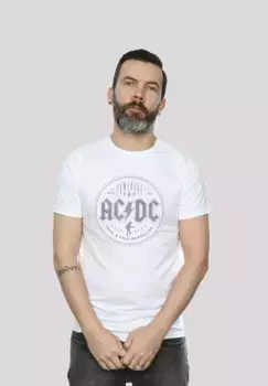Футболка F4NT4STIC "ACDC Rock N Roll Damnation для детей и мужчин", принт, белый