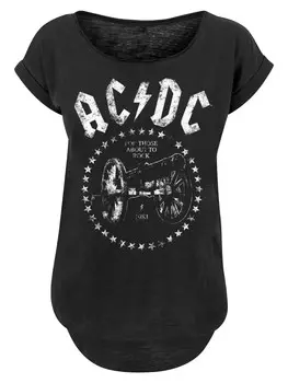 Футболка F4Nt4Stic ACDC WE SALUTE YOU CANNON, черный