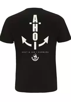 Футболка F4NT4STIC Ahoi Anker Knut & Jan Hamburg, черный