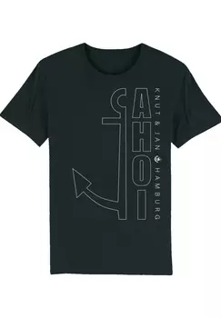 Футболка F4NT4STIC Ahoi Anker Outlines, черный