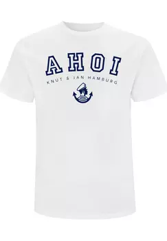 Футболка F4NT4STIC Ahoi Knut & Jan Hamburg, белый