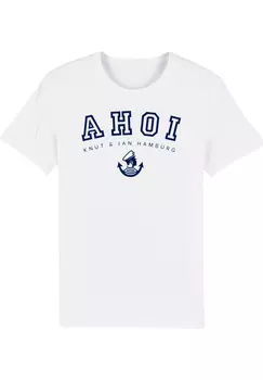 Футболка F4NT4STIC Ahoi Knut & Jan Hamburg, белый