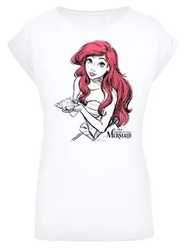 Футболка F4NT4STIC Ariel Shell Sketch, белый