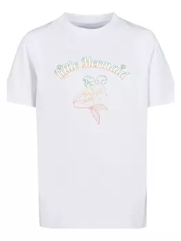 Футболка F4NT4STIC Arielle die Meerjungfrau Gradient, белый