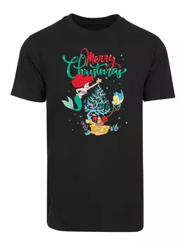 Футболка F4NT4STIC Arielle die Meerjungfrau Weihnachten, черный