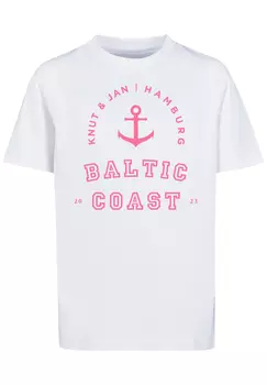 Футболка F4NT4STIC Baltic Coast Knut & Jan Hamburg, белый