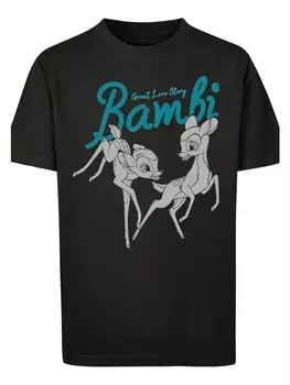 Футболка F4NT4STIC Bambi Great Love Story, черный