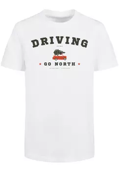 Футболка F4NT4STIC Basic Kids Tee Driving Home Weihnachten, белый