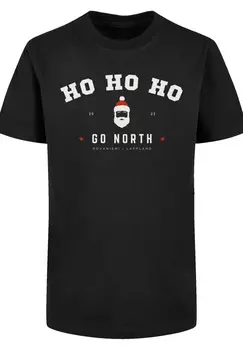 Футболка F4NT4STIC Basic Kids Tee Ho Ho Ho Santa Claus Weihnachten, черный