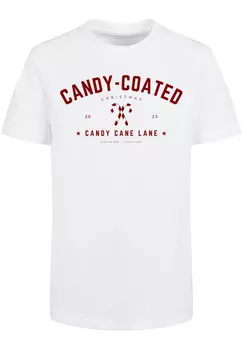 Футболка F4NT4STIC Basic Kids Tee Weihnachten Candy Coated Christmas, белый