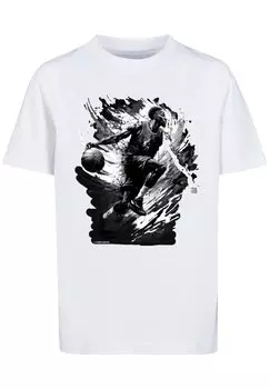 Футболка F4NT4STIC Basketball Splash Sport UNISEX, белый