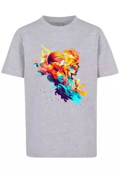 Футболка F4NT4STIC Basketball Sport Player UNISEX, цвет grau meliert
