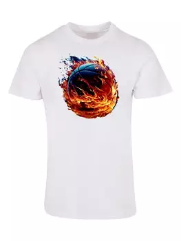 Футболка F4Nt4Stic Basketball Sports Collection On FIRE, белый