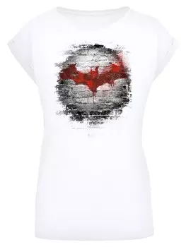 Футболка F4NT4STIC Batman Logo Wall, белый