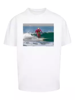 Футболка F4NT4STIC Batman TV Series Joker Surfing, белый