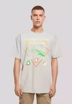 Футболка F4NT4STIC "BATTLEZONE Retro Gaming SEVENSQUARED", принт, цвет Lightasphalt