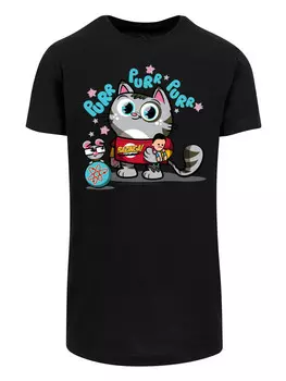 Футболка F4NT4STIC Big Bang Theory Bazinga Kitty, черный