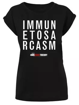 Футболка F4NT4STIC Big Bang Theory Immune To Sarcasm, черный