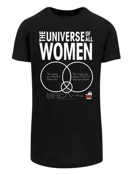 Футболка F4NT4STIC Big Bang Theory The Universe Of All Women, черный