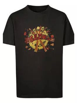 Футболка F4NT4STIC Big Bang Theory TV Serie Bazinga Explosion, черный