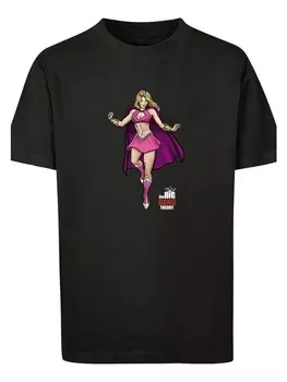 Футболка F4NT4STIC Big Bang Theory TV Serie Penny Superhero, черный