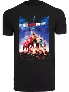 Футболка F4NT4STIC Big Bang Theory TV Serie Character Poster, черный