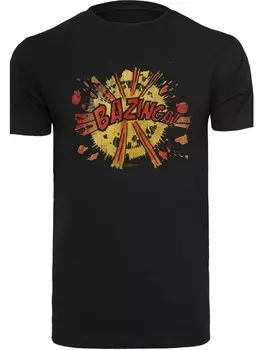 Футболка F4NT4STIC Big Bang Theory TV Serie Bazinga Explosion, черный
