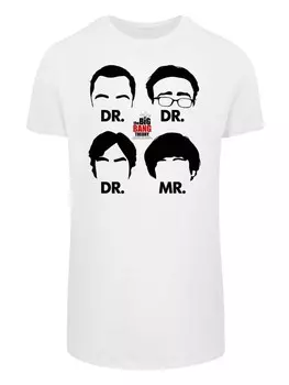 Футболка F4NT4STIC Big Bang Theory TV Serie Doctors And Mr, белый