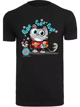 Футболка F4NT4STIC Big Bang Theory TV Serie Bazinga Kitty, черный