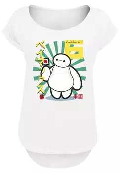 Футболка F4NT4STIC Big Hero 6 Baymax Lollypop, белый