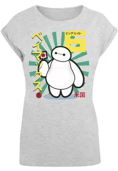 Футболка F4NT4STIC Big Hero 6 Baymax Lollypop, цвет grau meliert