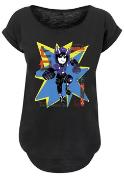 Футболка F4NT4STIC Big Hero 6 Hiro Manga, черный