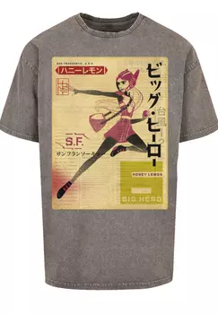 Футболка F4NT4STIC Big Hero 6 Honey Lemon Newspaper, цвет Asphalt