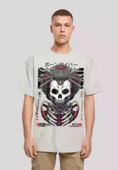 Футболка F4NT4STIC "Bone Cyber CYBERPUNK STYLES", принт, цвет Lightasphalt