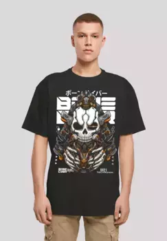 Футболка F4NT4STIC "Bone Cyber Techronin CYBERPUNK STYLES", принт, черный