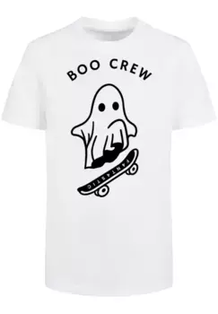 Футболка F4NT4STIC "Boo Crew Halloween", принт, белый