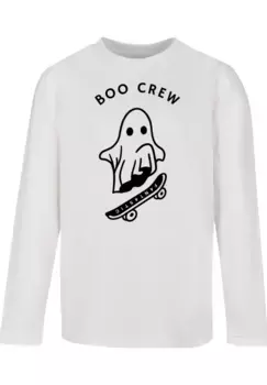 Футболка F4NT4STIC "Boo Crew Halloween", принт, белый