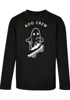 Футболка F4NT4STIC "Boo Crew Halloween", принт, черный