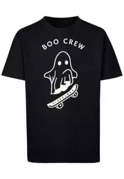 Футболка F4NT4STIC "Boo Crew Halloween", принт, черный