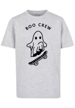 Футболка F4NT4STIC "Boo Crew Halloween", принт, серый