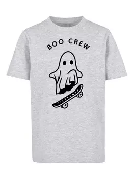 Футболка F4Nt4Stic BOO CREW HALLOWEEN, серый