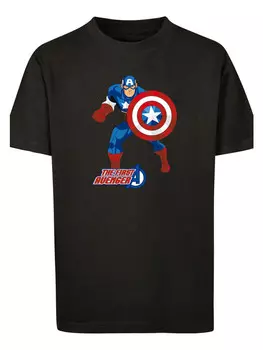 Футболка F4NT4STIC Captain America The First Avenger, черный