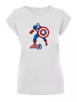 Футболка F4NT4STIC Captain America The First Avenger, белый