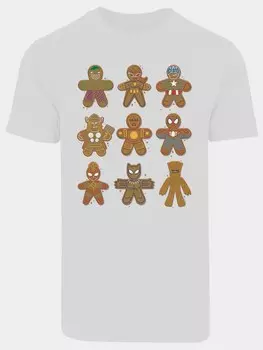 Футболка F4Nt4Stic Christmas Lebkuchen Avengers, белый