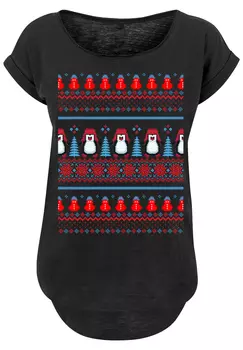 Футболка F4NT4STIC Christmas Pingu, черный