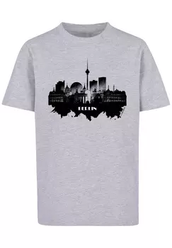 Футболка F4NT4STIC Cities Collection Berlin skyline, цвет grau meliert