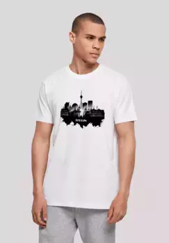 Футболка F4NT4STIC "Cities Collection - Berlin skyline", принт, белый